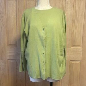 Designers Originals Dill colored 2 piece sweater set